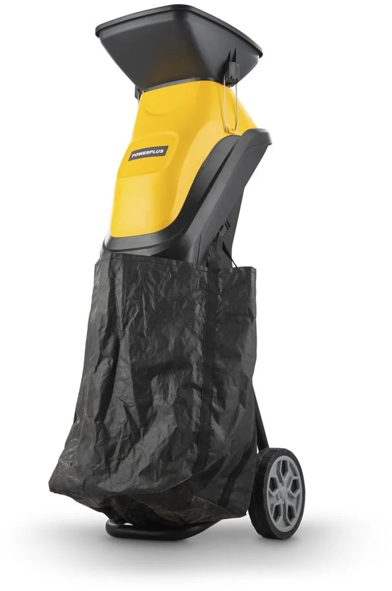 Elektrische Hakselaar POWEG6421 - Hakselaar voor planten en takken van 2500 W, max. 44 mm, 45 L opvangzak inbegrepen van Powerplus – productafbeelding