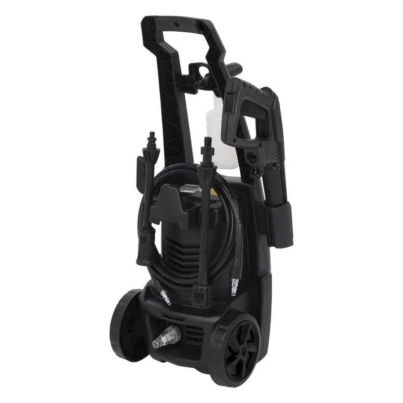 Elektrische Hogedrukreiniger POWXG90405 - 1400 W Terrasreiniger, start/stop functie, max. druk van 110 bar en temperatuur van 50 °C, 5 m slang en accessoires inbegrepen, Reinigen van auto's, meubelen en fiets de Powerplus – image du produit 4 sur 6