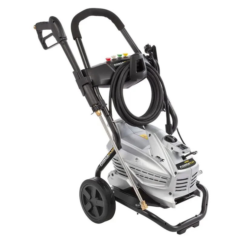 Elektrische Hogedrukreiniger POWXG90430 - [5620} Terrasreiniger, start/stop functie, max. druk van 190 bar en temperatuur van 50 °C, 10 m slang en accessoires inbegrepen, Reinigen van auto's, meubelen en fiets fra Powerplus – produktbillede 3 af 4