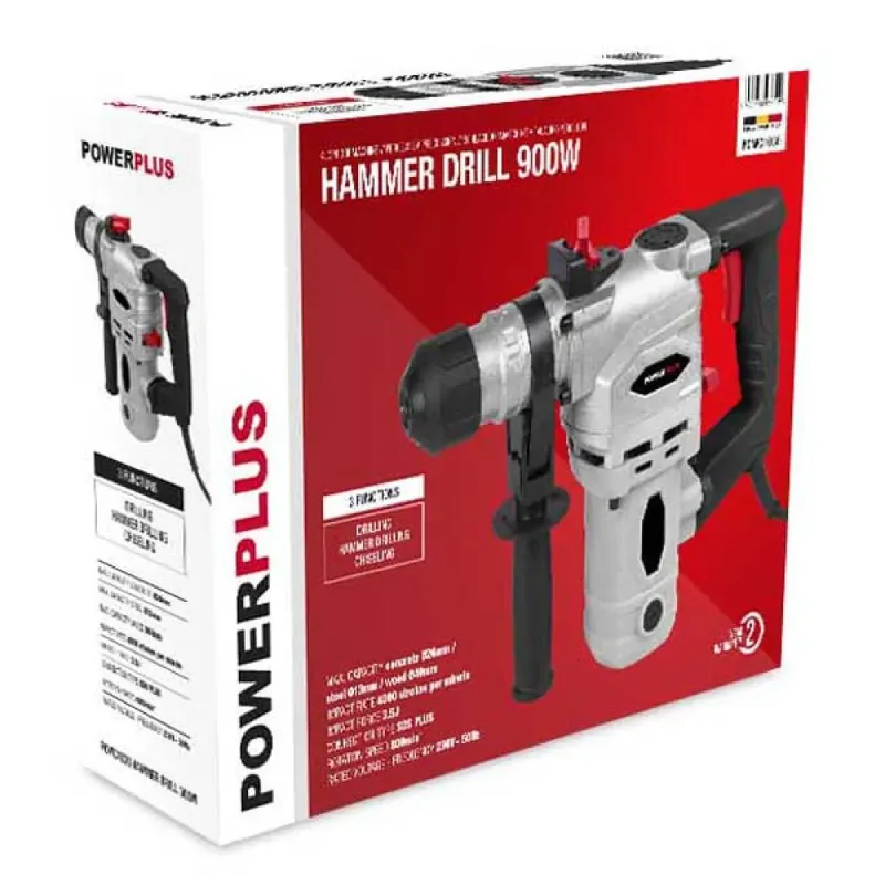 Powc1030 900w Slagboremaskine fra Powerplus – produktbillede 6 af 6