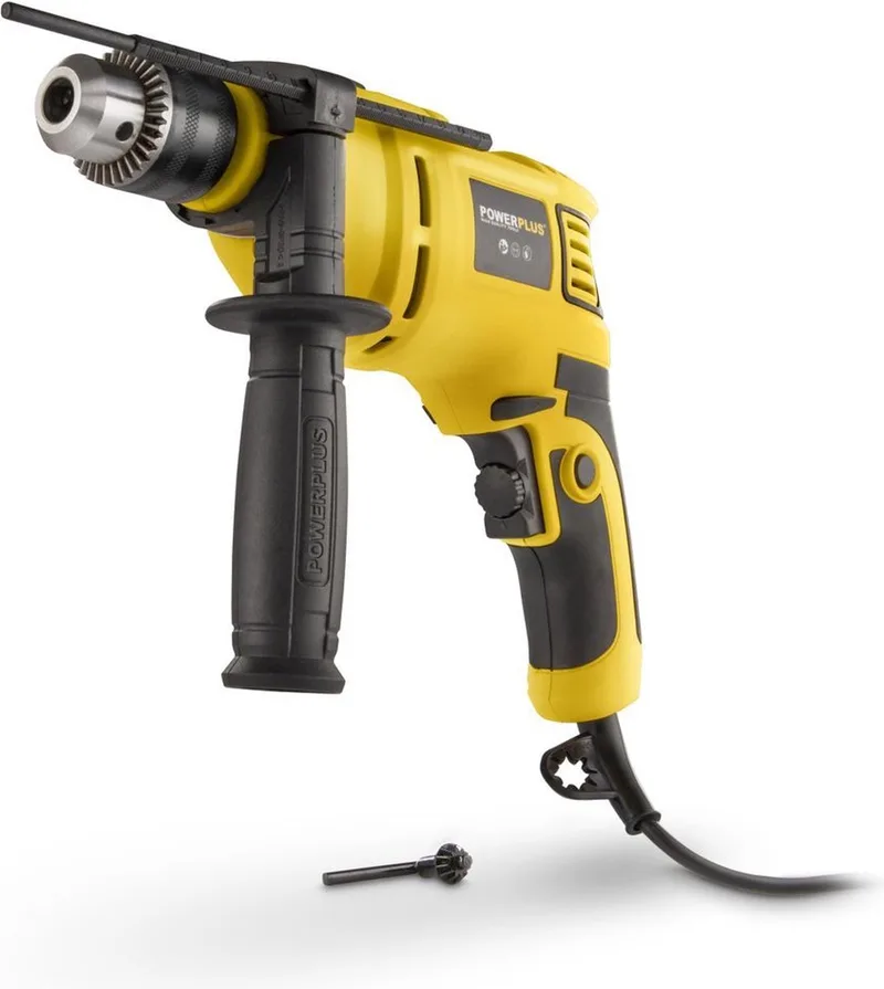 Elektrische klopboormachine POWX0260 - 2 in 1: boren en hamerboren, 650 W boormachine, 28.65 Nm, Links en rechts schroeven de Powerplus – image du produit