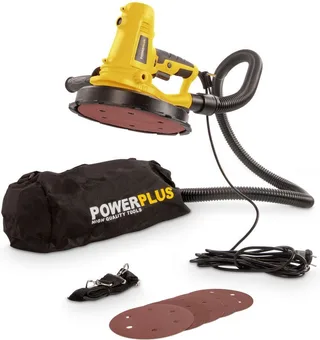 elektrische Langnekschuurmachine POWX0478 - 1220W wand- & plafondschuurmachine - schuurpapier Ø225mm - 2300min-1 - met 8 acc. de Powerplus – image du produit 1 sur 6