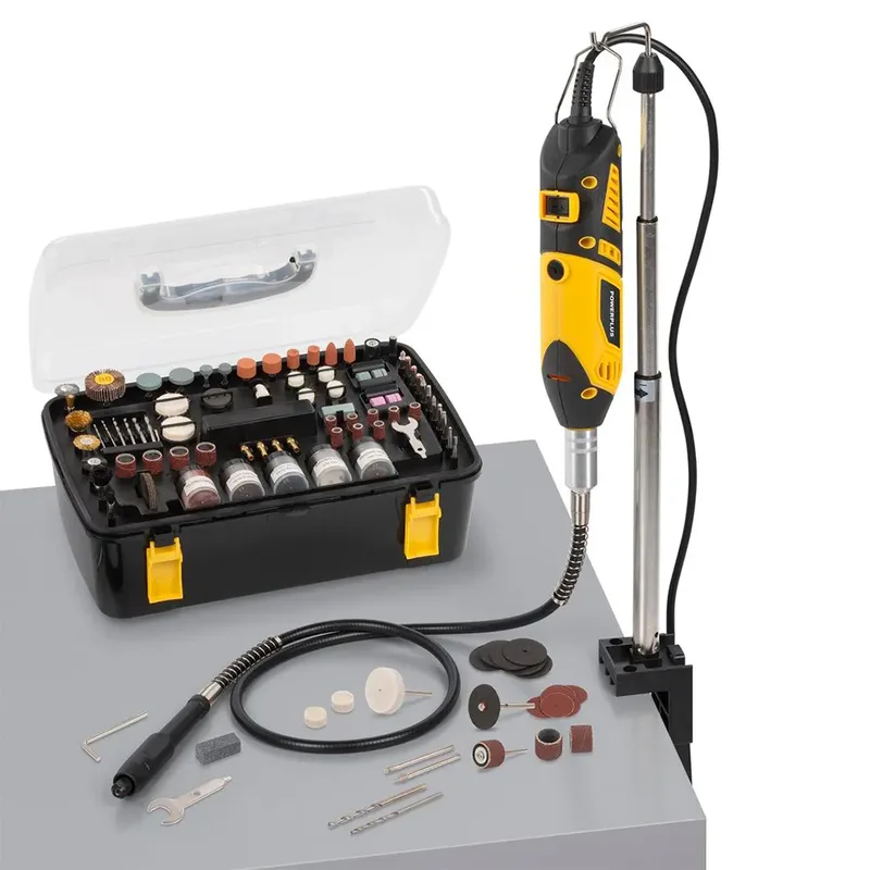 Elektrische Roterende Multitool POWX1326 - Multi Gereedschap 160 W tot 35 000 rpm - Telescopisch - incl. 226 Acc. by Powerplus – product image 4 of 6