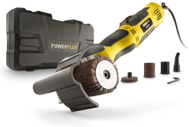 elektrische schuurroller POWX04950 - 310W schuurmachine - schuurbreedte 60mm - 3000min-1 - met opbergkoffer - met 4 acc. von Powerplus – Produktbild