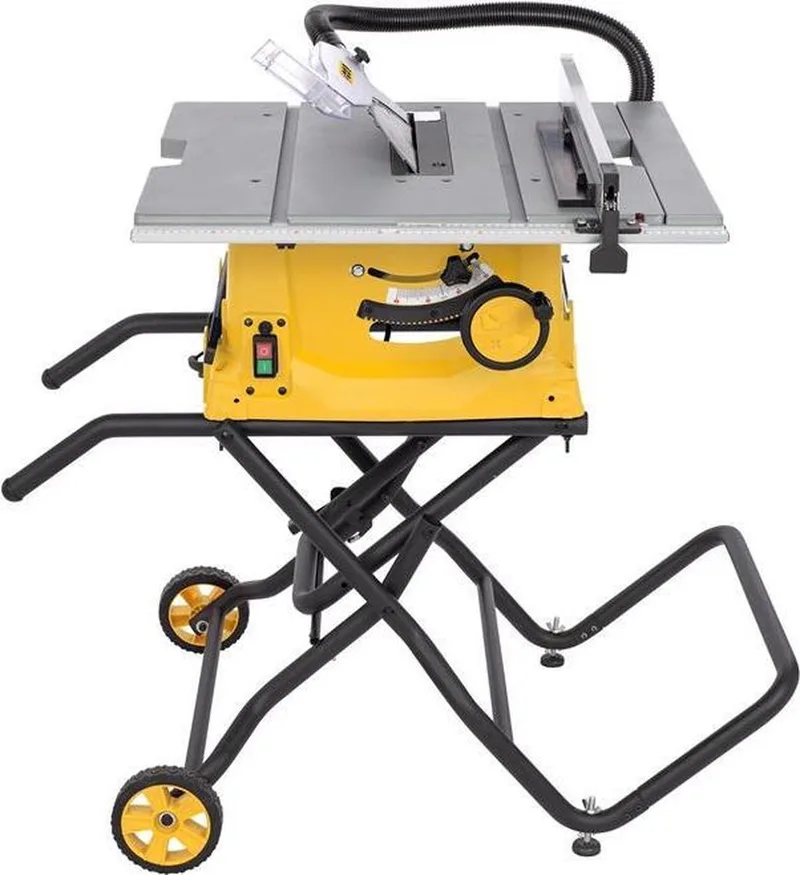 elektrische tafelzaag POWX07598 - 2000W zaag, Ø250mm - recht, schuin, verstek - 576x650mm uitschuifbare tafel - met 1 acc. van Powerplus – productafbeelding 1 van 2