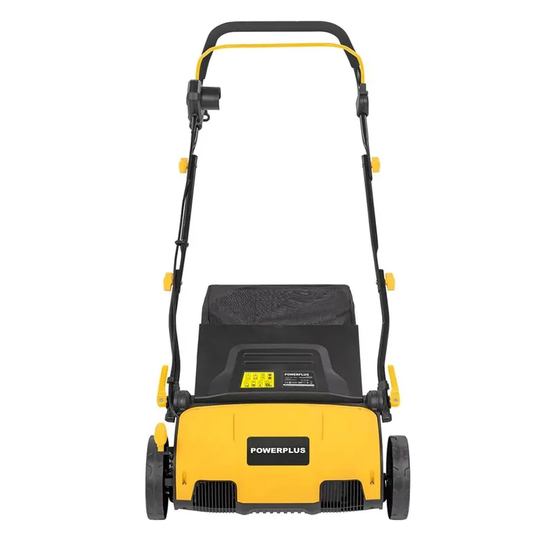 Elektrische Verticuteermachine POWXG75160 - 1600 W en snijbreedte van 360 mm, 2-in-1 van Powerplus – productafbeelding 2 van 3