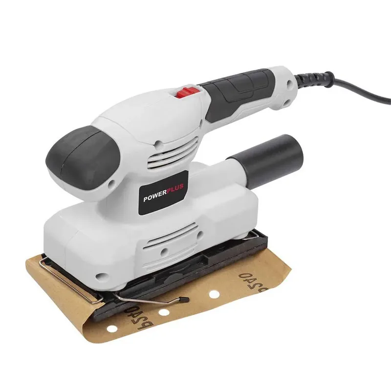 elektrische vlakschuurmachine POWC40100 - 150W - schuurpapier 185 x 90 mm - 24000min-1 - met 1 acc. fra Powerplus – produktbillede 6 af 6