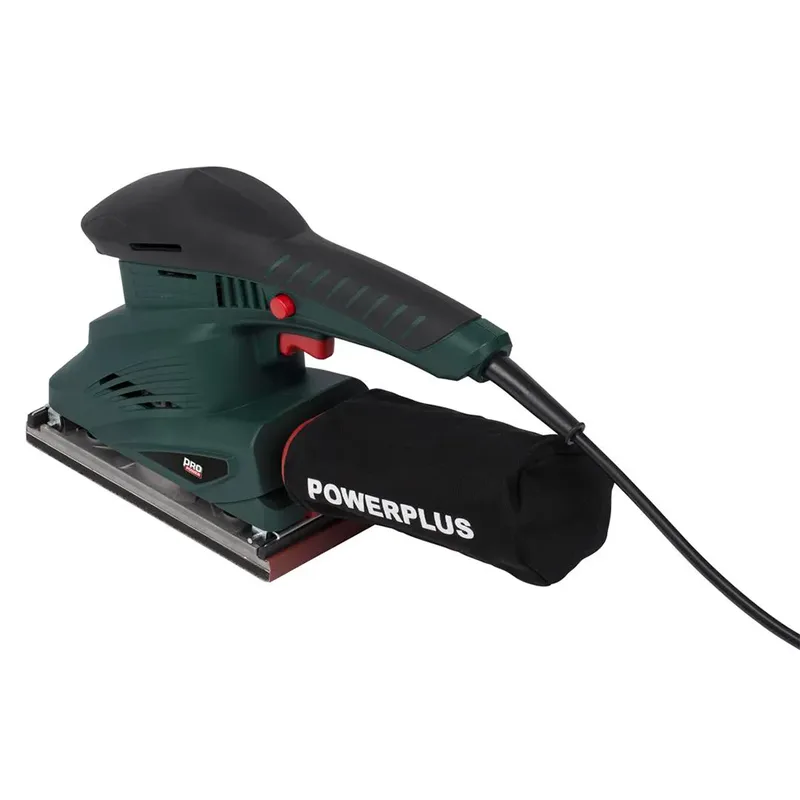 elektrische vlakschuurmachine POWE40010 - 250W - schuurpapier 187 x 90 mm - 11000min-1 - met 5 acc. van Powerplus – productafbeelding 2 van 3