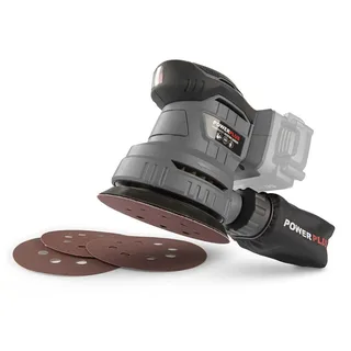 excentrische accu-schuurmachine POWEB4010 - 18V, schuurpapier ᴓ125mm - 20000min-1 - zonder accu en lader, met 1 acc. van Powerplus – productafbeelding 6 van 6