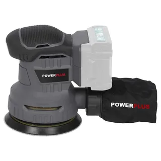 excentrische accu-schuurmachine POWEB4010 - 18V, schuurpapier ᴓ125mm - 20000min-1 - zonder accu en lader, met 1 acc. van Powerplus – productafbeelding 2 van 6