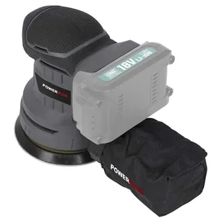 excentrische accu-schuurmachine POWEB4010 - 18V, schuurpapier ᴓ125mm - 20000min-1 - zonder accu en lader, met 1 acc. van Powerplus – productafbeelding 3 van 6