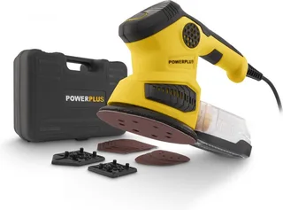 multischuurmachine POWX0485 - 260 W - 3-in-1: rechthoek, rond, delta - 12 schuurbladen, stofopvangzak, opbergkoffer de Powerplus – image du produit 1 sur 6