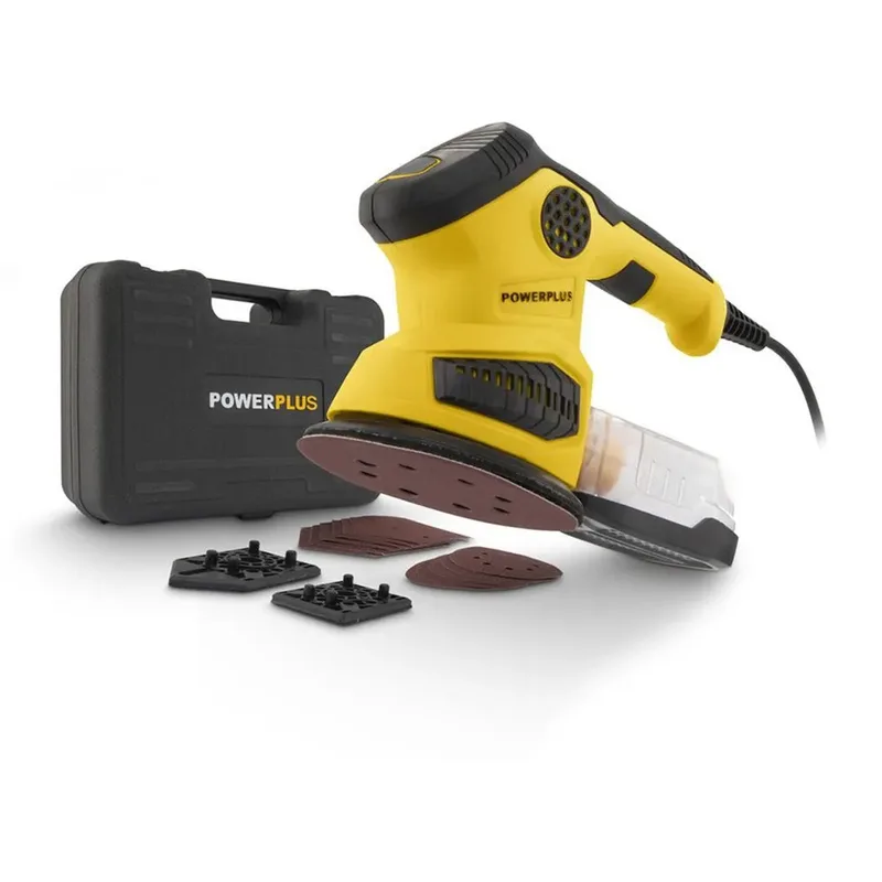 multischuurmachine POWX0485 - 260 W - 3-in-1: rechthoek, rond, delta - 12 schuurbladen, stofopvangzak, opbergkoffer de Powerplus – image du produit 3 sur 6