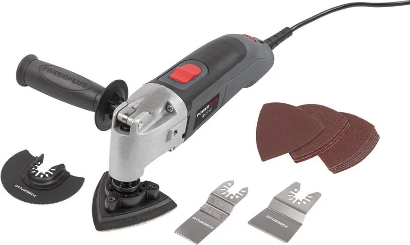 Oscillerende Multitool POWE80015 - Mulit Gereedschap 300W - tot 44000 rpm - incl. 14 accessoires de Powerplus – image du produit