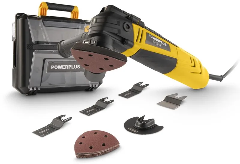 Oscillerende multitool POWXBOX011 - Multitool 300W - max. rotatiesnelheid van 22000 min-1 - 16 acc. de Powerplus – image du produit