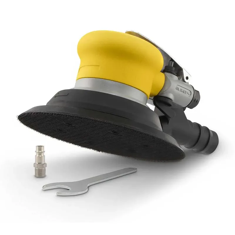 pneumatische excentrische schuurmachine POWAIR0013 - 240L/min, 6.3 bar, schuurpapier ᴓ150mm - 10500min-1 van Powerplus – productafbeelding 4 van 6