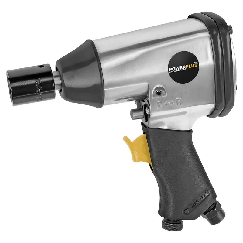 Pneumatische Slagmoersleutel POWAIR0010 - Luchtgedreven Moersleutel van 1/2", 6,3 bar en 7000 tpm, Pneumatisch Gereedschap van Powerplus – productafbeelding 2 van 6