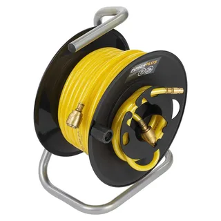 POWAIR0210 Compressor luchtslanghaspel - Max. druk: 17bar - Lengte 20m - Materiaal PVC - Incl. slang by Powerplus – product image 6 of 6