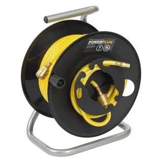 POWAIR0210 Compressor luchtslanghaspel - Max. druk: 17bar - Lengte 20m - Materiaal PVC - Incl. slang by Powerplus – product image 4 of 6