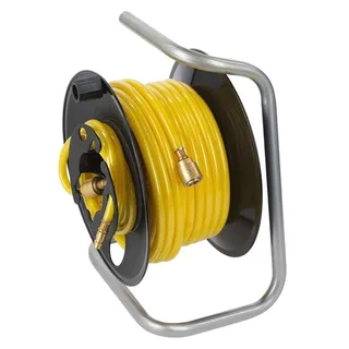POWAIR0210 Compressor luchtslanghaspel - Max. druk: 17bar - Lengte 20m - Materiaal PVC - Incl. slang by Powerplus – product image 3 of 6
