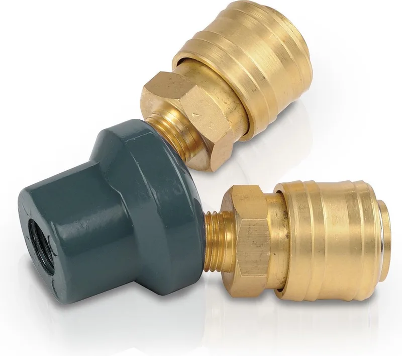 POWAIR0257 Compressor koppelingen - Vrouwelijk schroefdraad 1/4" - 1x - Koper by Powerplus – product image