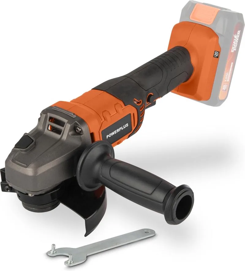 POWDPO5000 accu haakse slijper - 20 V - 125mm schijfdiameter - Zonder accu en lader, gereedschap von Powerplus – Produktbild