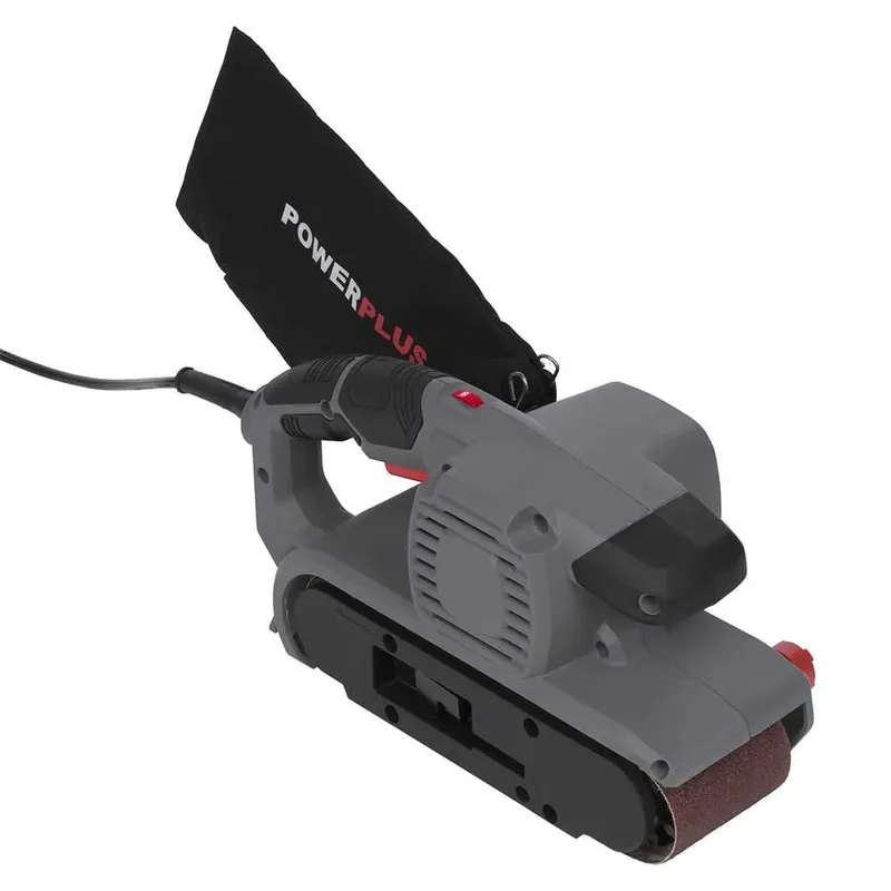 POWE40040 Bandschuurmachine - 1010W - 533 x 73mm - Incl. 1 x G80 schuurpapier en stofzak van Powerplus – productafbeelding 6 van 6