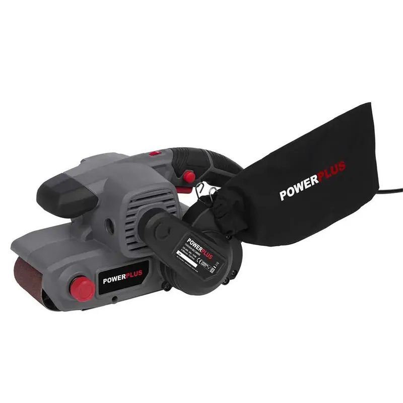 POWE40040 Bandschuurmachine - 1010W - 533 x 73mm - Incl. 1 x G80 schuurpapier en stofzak van Powerplus – productafbeelding 3 van 6