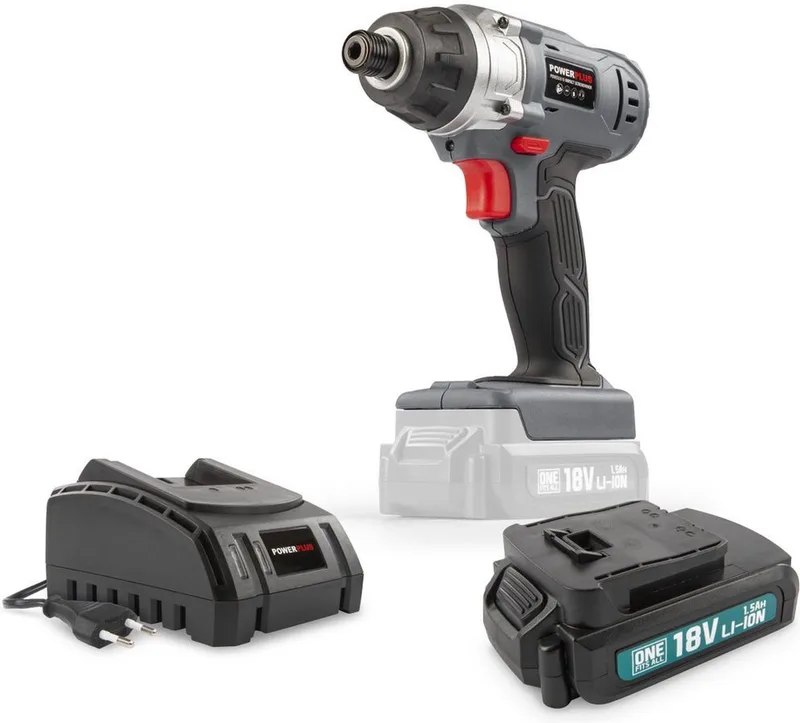 POWEBISS1 Slagschroevendraaier - 18V+BATT. 1.5AH+Lader by Powerplus – product image