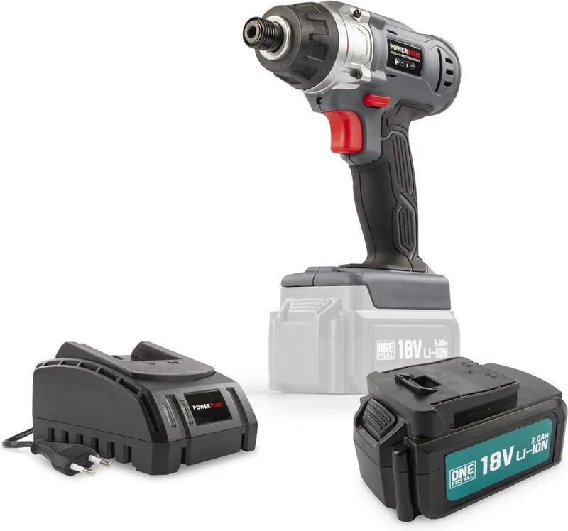 POWEBISS3 Slagschroevendraaier - 18V+BATT. 3.0AH+ Lader by Powerplus – product image