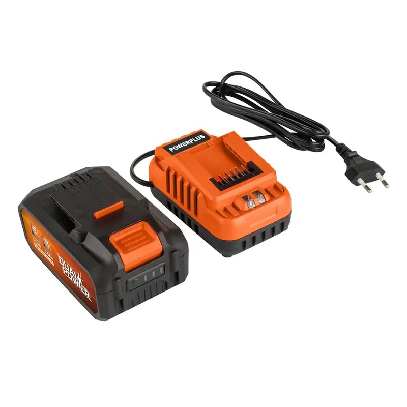 Tondeuse à Gazon électrique Et Coupe-bordures 5.0/2.5ah 2x20v 3 Pièces de Powerplus – image du produit 2 sur 6