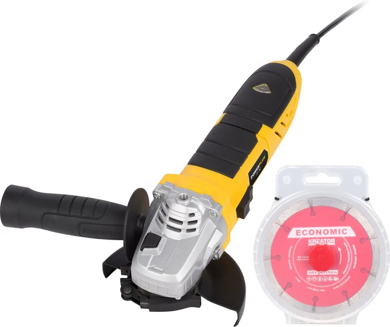 POWXAGS1 - Haakse slijper - 900W 115mm + DIAMOND DISC 5PCS by Powerplus – product image