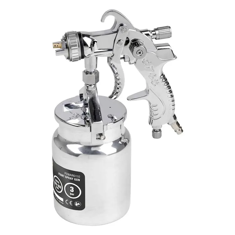 Verfpistool op Luchtdruk POWAIR0110 - Verfspuitpistool van 3 bar en 1 l - te Gebruiken met Compressor by Powerplus – product image 2 of 6