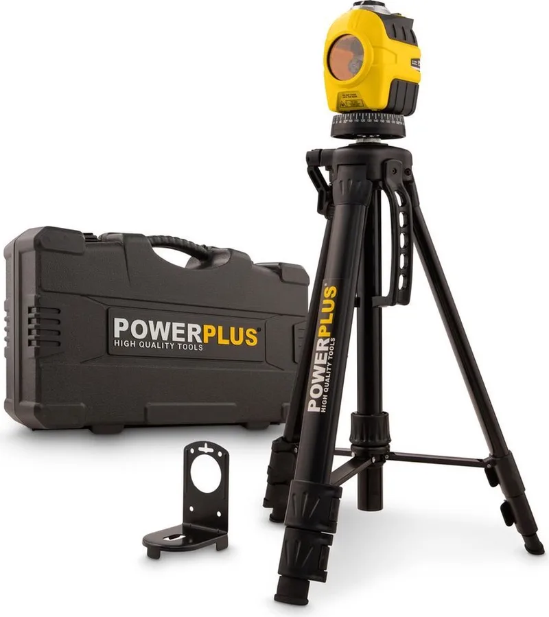 zelfnivellerende laserwaterpas POWX720 - Max 10 m - zichtbare verticale, horizontale of 90° laserlijnen von Powerplus, Gelb – Produktbild 1 von 6