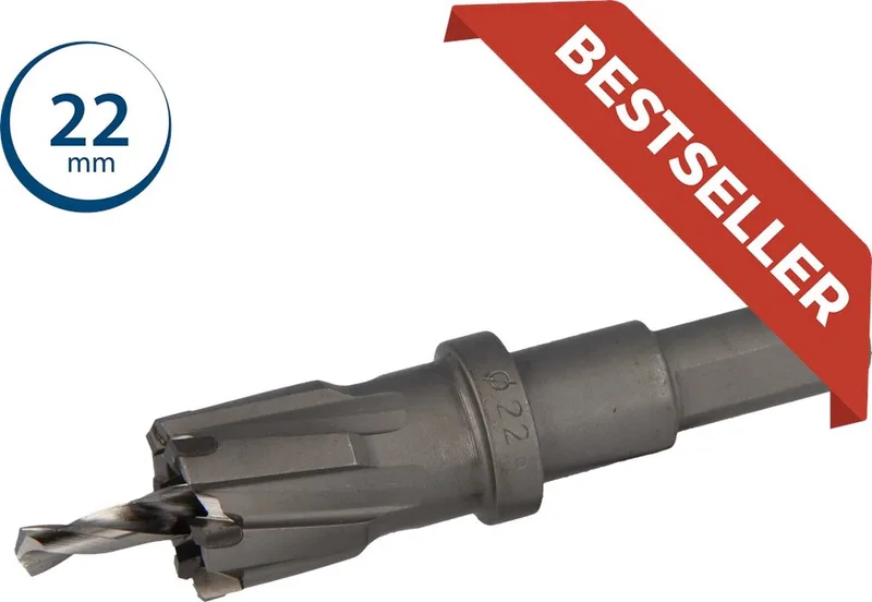 Endura gatfrees 22x25 mm met variabele HM vertanding met HSCO M35 centreerboor by Pro-Fit – product image