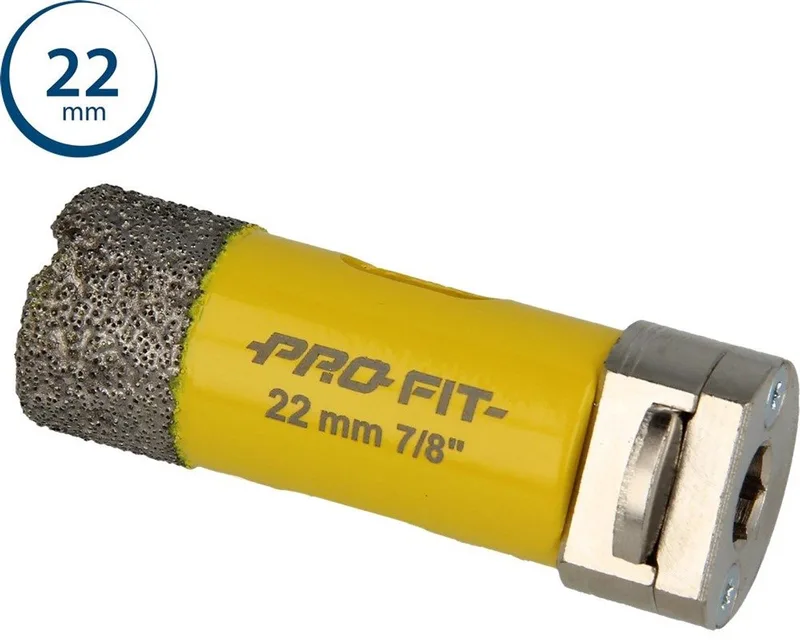 gatzaag/boor diamond dry - ø22mm - zeskant 8mm by Pro-Fit – product image