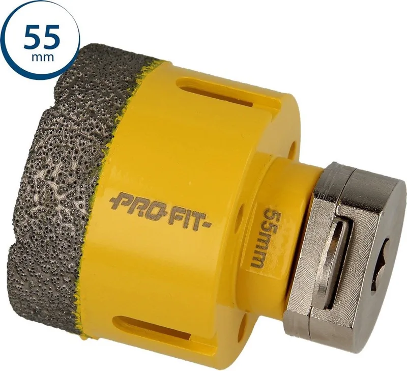 gatzaag/boor diamond dry - ø55mm - zeskant 10mm by Pro-Fit – product image