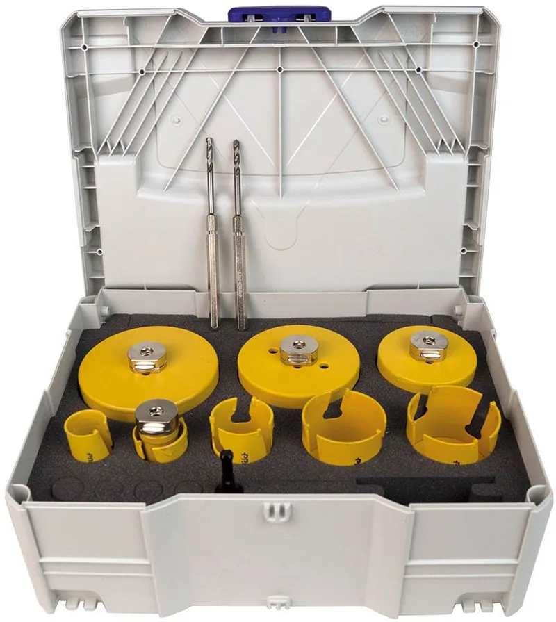 Multi Purpose gatzagen set in T-Loc Systainer 9 stuks 32-35-44-51-68-76-92-111-127 mm met adapters ACTIE von Pro-Fit – Produktbild