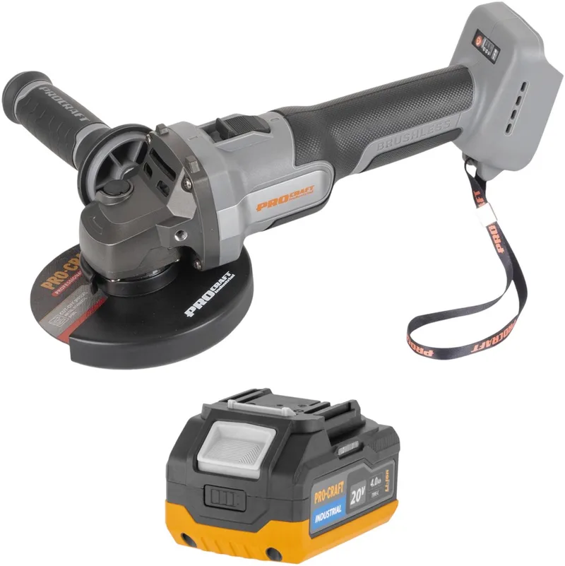 AG125Abb accu-haakse slijper 20 V 125 mm borstelloos Solo - zonder accu, zonder oplader van Procraft – productafbeelding
