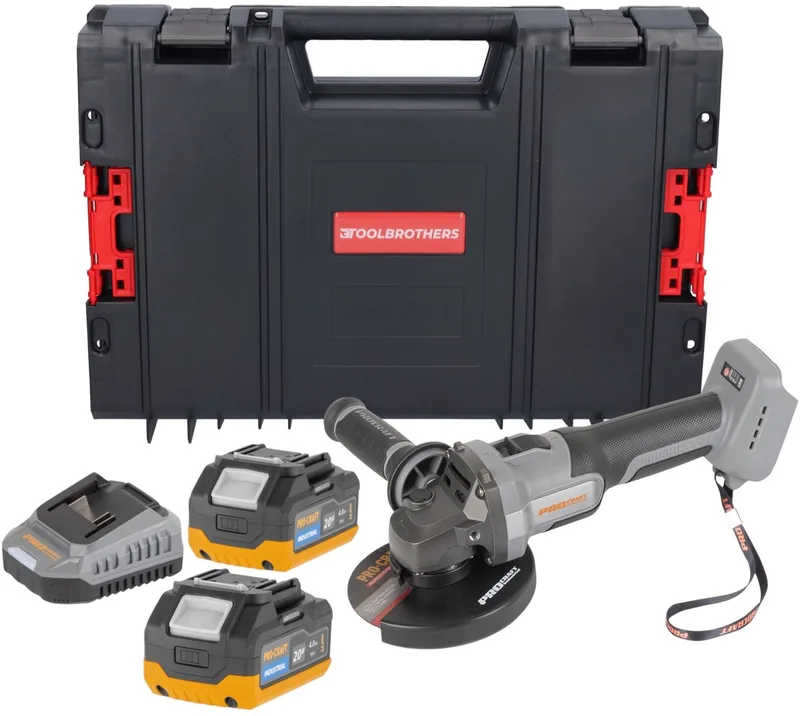 AG125Abb accu-haakse slijper 20 V 125 mm borstelloos Solo - zonder accu, zonder oplader van Procraft – productafbeelding
