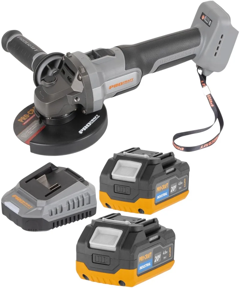 AG125Abb accu-haakse slijper 20 V 125 mm borstelloos Solo - zonder accu, zonder oplader de Procraft – image du produit
