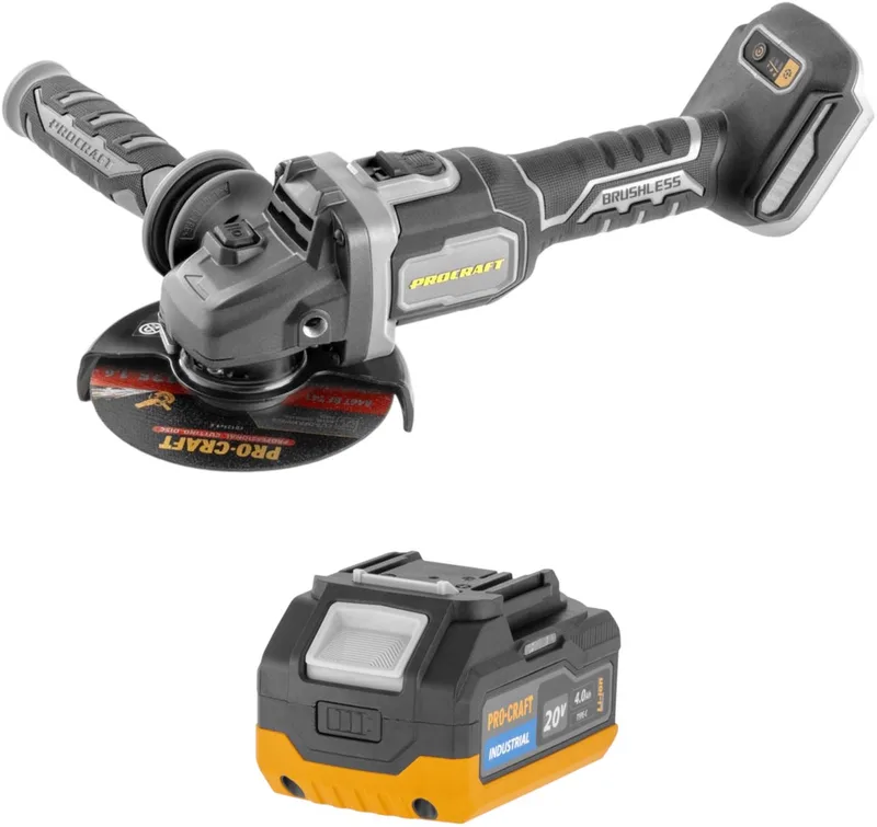 AG125Bbb accu-haakse slijper 20 V 125 mm borstelloos Solo - zonder accu, zonder oplader by Procraft – product image