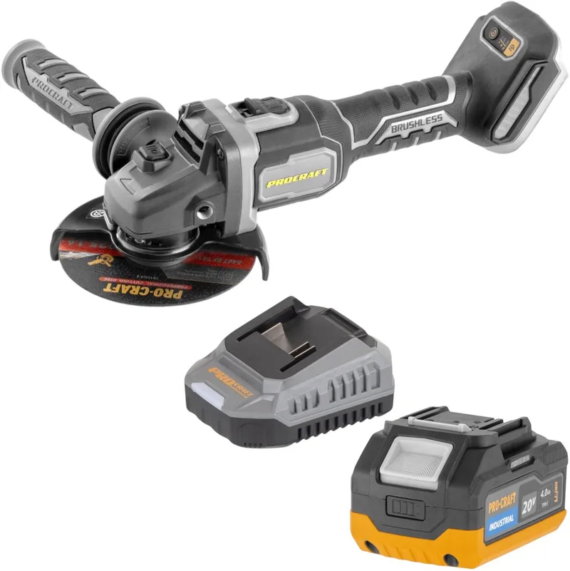 AG125Bbb accu-haakse slijper 20 V 125 mm borstelloos Solo - zonder accu, zonder oplader by Procraft – product image