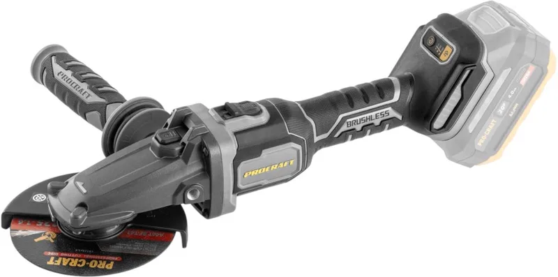 AG125Cbb accu-haakse slijper met platte kop 20 V 125 mm borstelloos Solo - zonder accu, zonder oplader by Procraft – product image