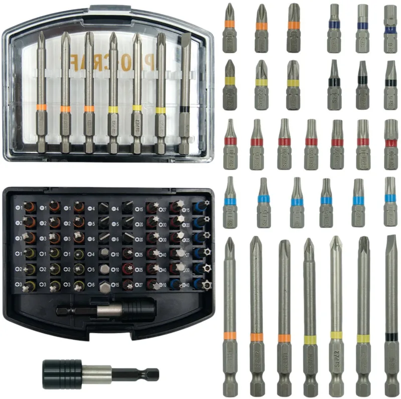 BS-56 bitset 56-delig S2-staal Phillips / Pozidriv / Torx / Hex / sleuf de Procraft – image du produit