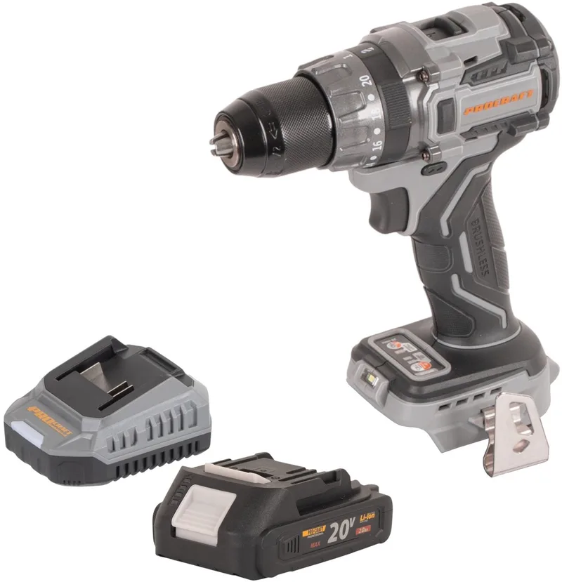 CD20Abb accu-klopboormachine 20 V 85 Nm + 1x accu 2,0 Ah + oplader von Procraft – Produktbild