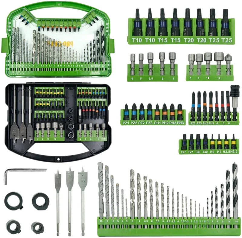 DBS-101 bit- en boorset 101-delig S2-staal Phillips / Pozidriv / Torx / Hex / sleuf / vierkant de Procraft – image du produit