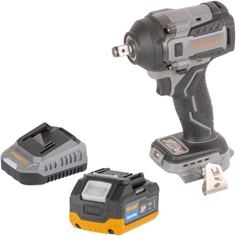 IW550Abb accu slagmoersleutel 20 V 550 Nm 1/2" Solo - zonder accu, zonder lader fra Procraft – produktbillede