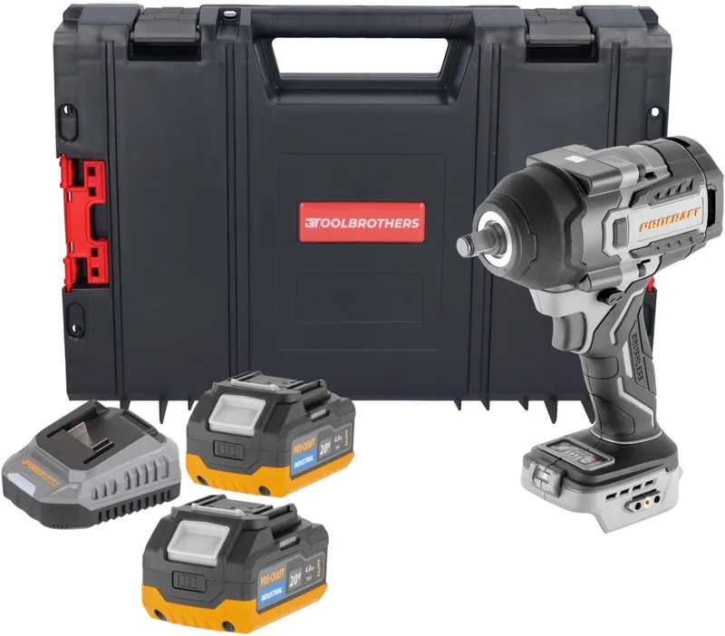 IW850A-BB accu-slagmoersleutel 20 V 850 Nm 1/2" borstelloos Solo - zonder accu, zonder oplader van Procraft – productafbeelding