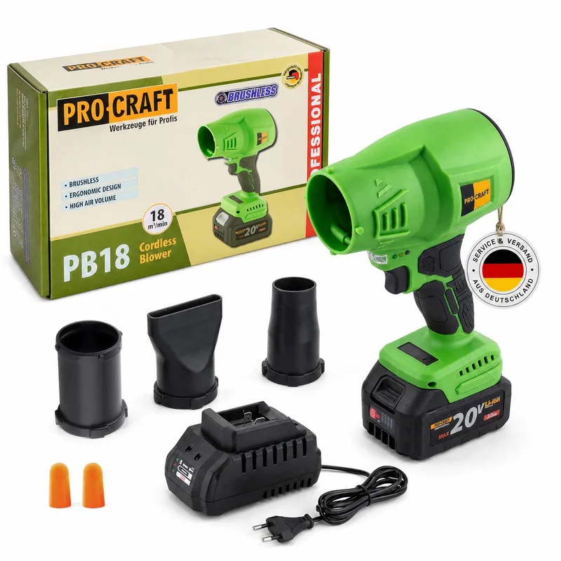PB18 accu-bladblazer 20 V + 1x accu 3,0 Ah + oplader van Procraft – productafbeelding 1 van 5